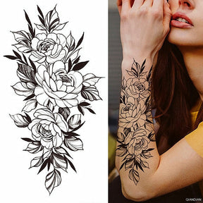 Flowers and Animals Body Tattoos