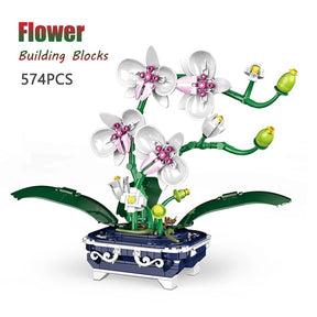 Flower Green Plant Building Blocks Toy