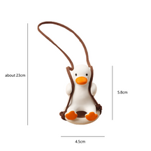 Gypsum Cute Anime Car Accessory Swing Duck Pendant