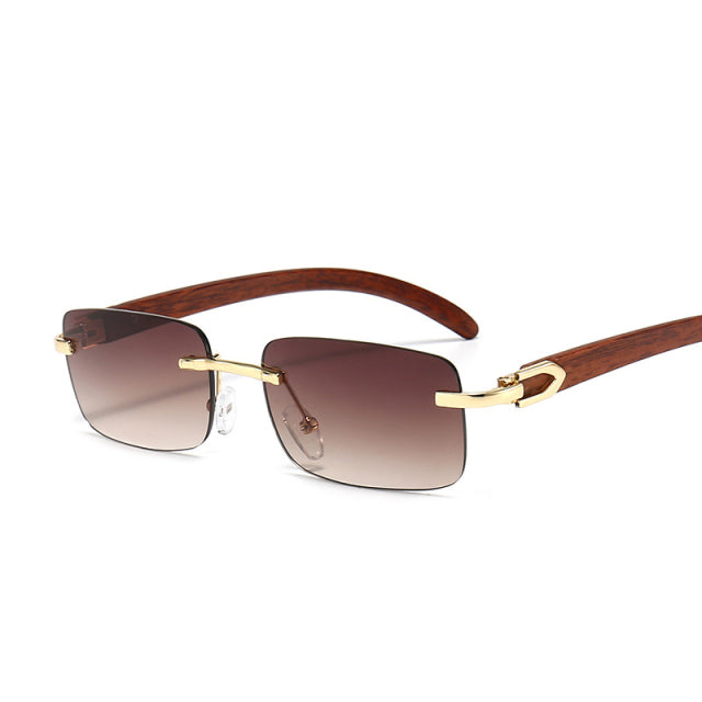 Rimless Steampunk Frameless Sunglasses