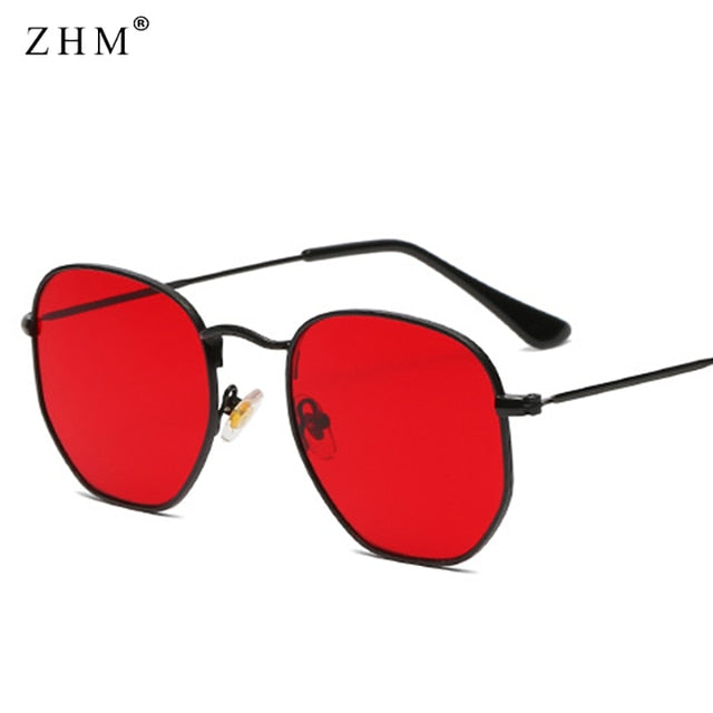 Men's Square Metal Frame Sunglasses