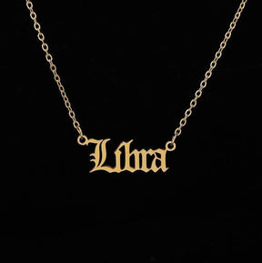 Zodiac Necklace Alphabet