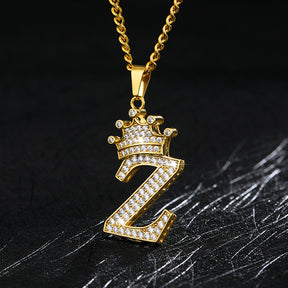 Zircon Alphabet Necklace