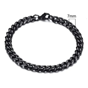 Vnox Men's Chunky Curb Chain Bracelet