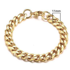 Vnox Men's Chunky Curb Chain Bracelet