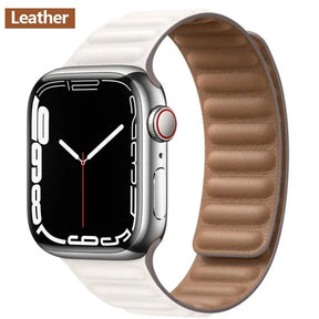 Leather Link Magnetic Loop Bracelet iWatch Series