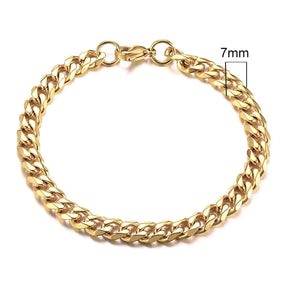 Vnox Men's Chunky Curb Chain Bracelet