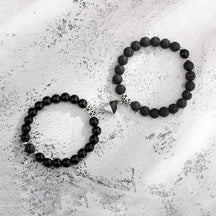 Natural Stone Beads Couple Magnetic Bracelets