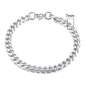 Vnox Men's Chunky Curb Chain Bracelet