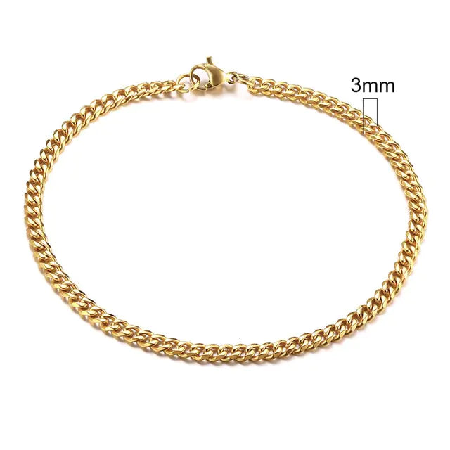 Vnox Men's Chunky Curb Chain Bracelet