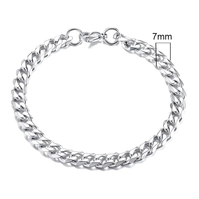 Vnox Men's Chunky Curb Chain Bracelet