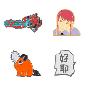 Japan and Hell Mascot Brooches