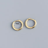 Stainless Steel Minimalist Huggie Hoop Earrings