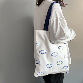 Single-Shoulder Canvas Tote Bag