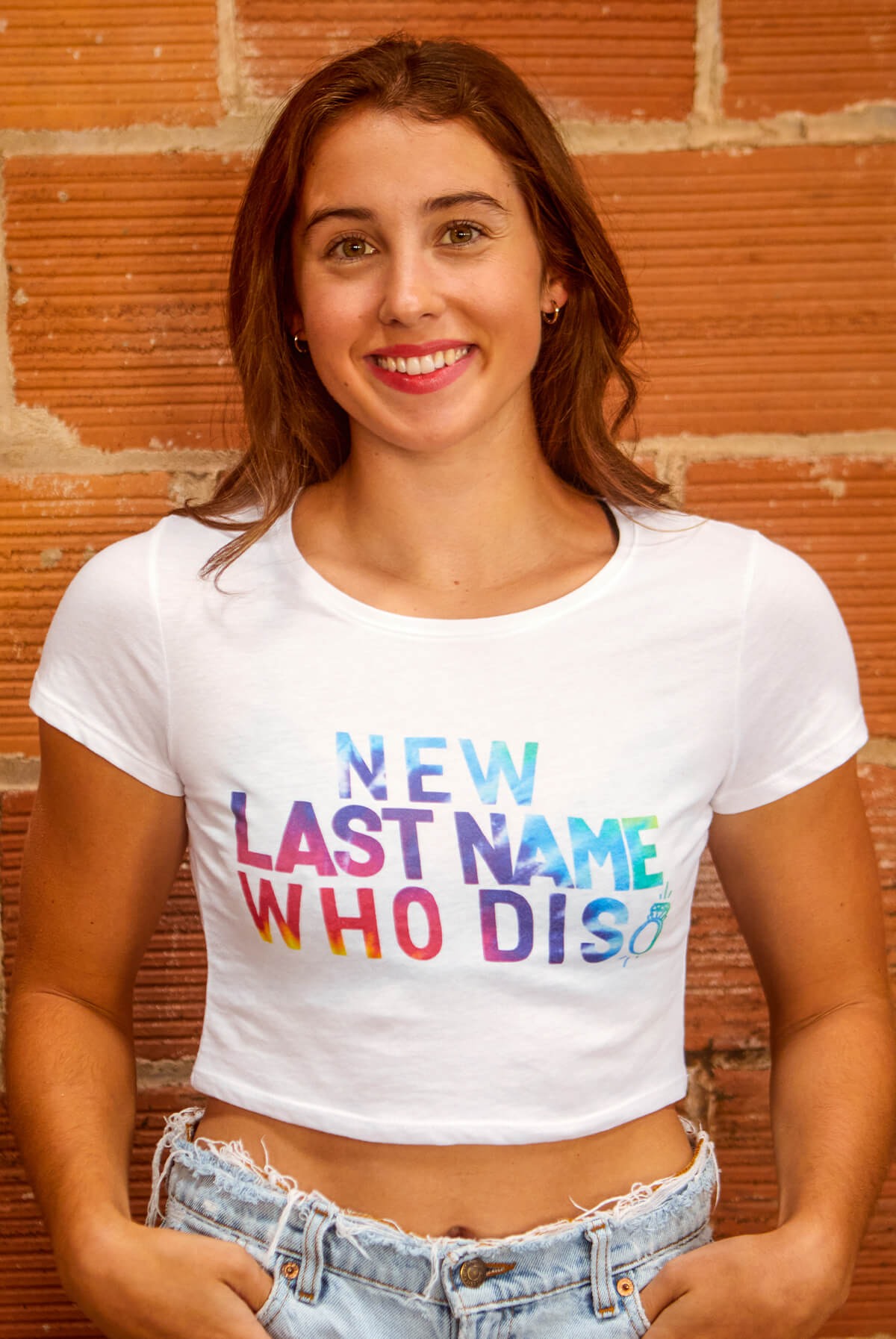 New Last Name Who Dis |  Bride top - Crop Top