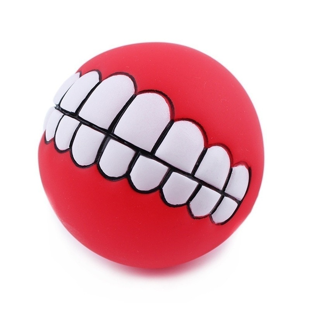 Pet Ball Teeth Silicon Chew Toys for Large Breeds