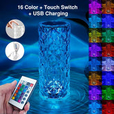 USB Touch Crystal Night Light