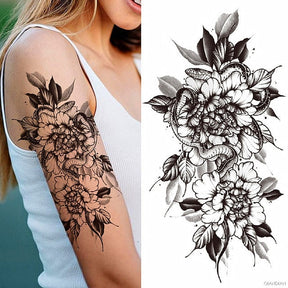 Flowers and Animals Body Tattoos