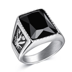 Men's Square Charm Ring