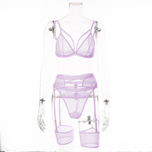 Sexy Five-Piece Set with Garter Holder