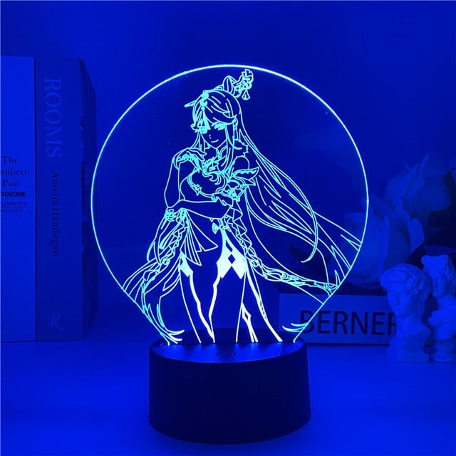 Genshin Impact Night Light 3D Illusion