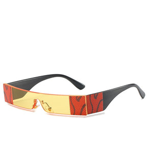 Fashion Snake Tattoo Rectangle Sunglasses