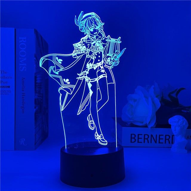 Genshin Impact Night Light 3D Illusion