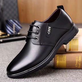 Thick-soled Laced Up Mens Shoes