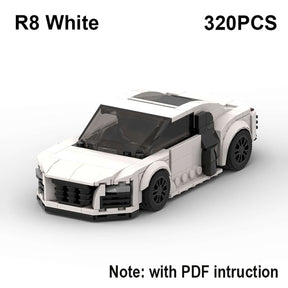 RS6 Avant R8 GT3 RS7 Speed Sports Car Building Blocks Toy