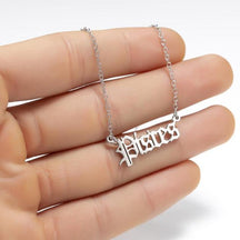 Zodiac Necklace Alphabet