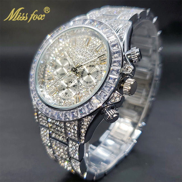 Luxury Gold Waterproof Stainless Steel Watch