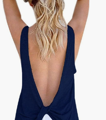 Women Sexy Sleeveless Backless Top