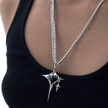 Big Cross Pendent Necklace