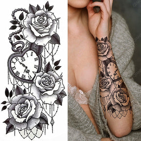 Flowers and Animals Body Tattoos