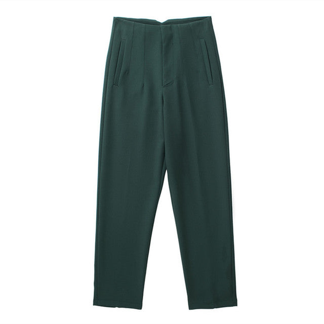 High Waist Streetwear Trousers