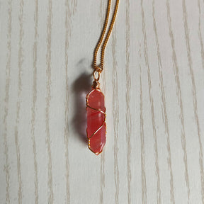 Natural Stone Pendant Necklace