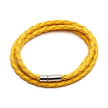 Colorful Fashion PU Braided Leather Bracelet