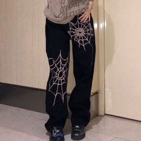 Spider Web Loose Trousers