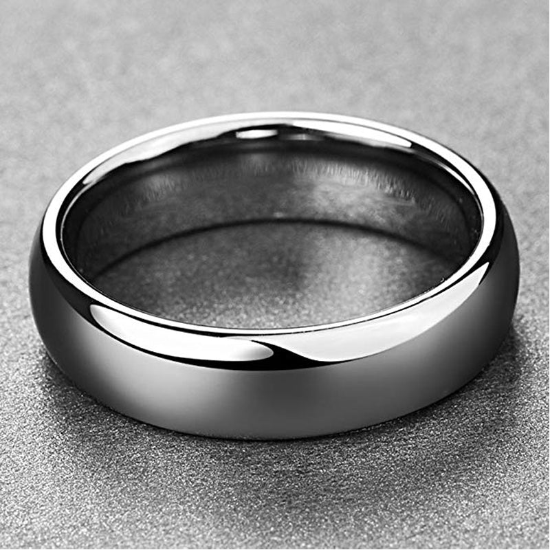 Classic Silver Tungsten Ring