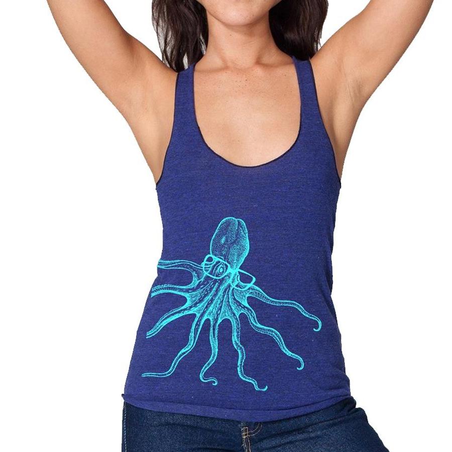 Octopus spectacles racerback tank top