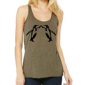 Penguin high five racerback