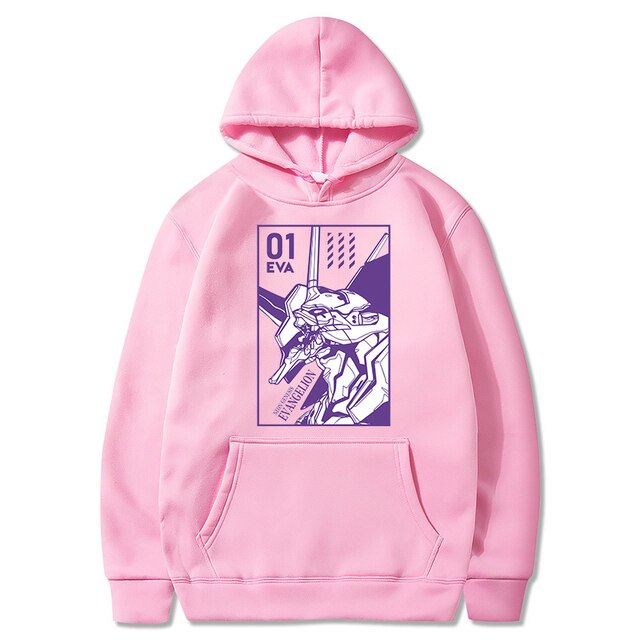 Anime EVA Men's Long Sleeve Hoodies