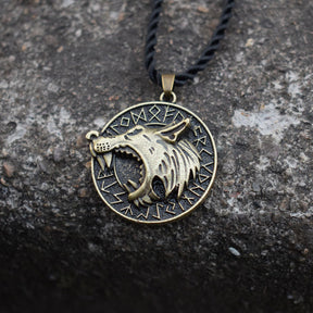 Wolf Head Necklace Pendant