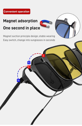 Magnetic Polarized Sunglasses