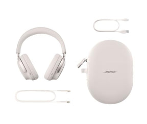 NEW Bose QuietComfort Ultra Wireless Noise Cancelling Headphones with Spatial Audio, Over-the-Ear Headphones with Mic, Up to 24 Hours of Battery Life, White Smoke