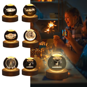 Glowing Crystal Ball Night Light