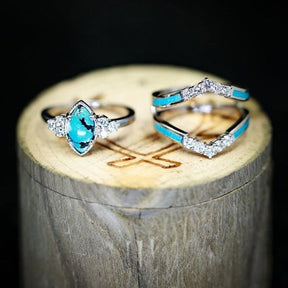 Achieving Dreams Turquoise Ring Set