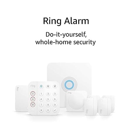 Certified Refurbished Ring Alarm 8-piece kit (2nd Gen) – home security system with optional 24/7 professional monitoring – Works with Alexa