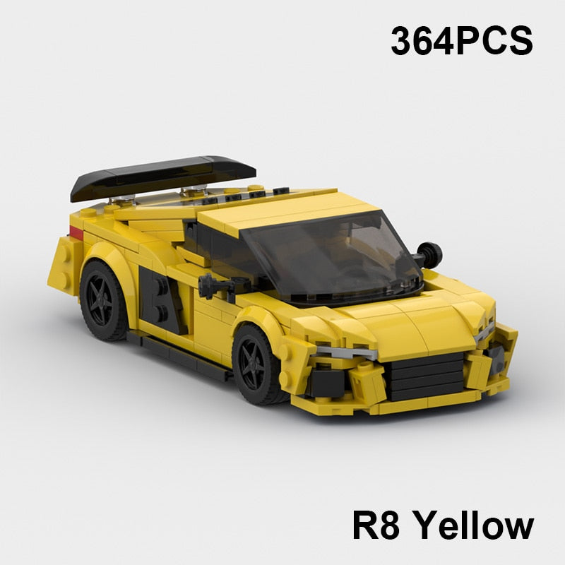 RS6 Avant R8 GT3 RS7 Speed Sports Car Building Blocks Toy