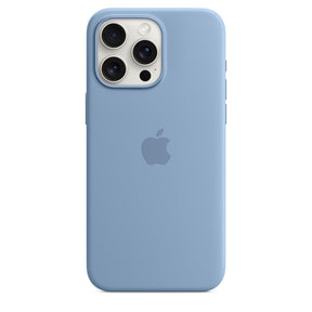 Apple iPhone 15 Pro Max Silicone Case with MagSafe - Winter Blue 